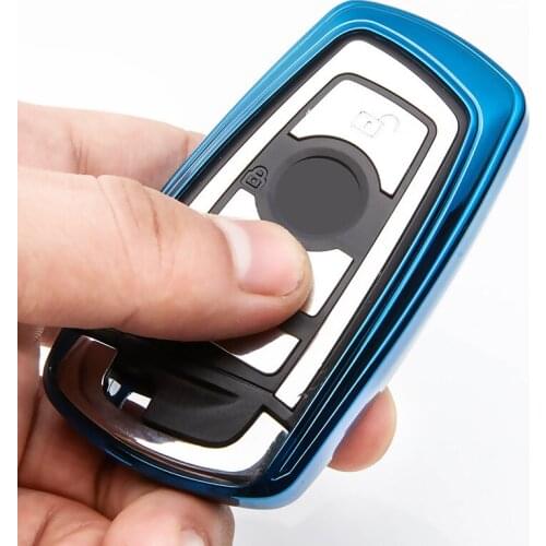 TPU Car Key Case Cover Skin For BMW 520 525 f30 f10 F18 118i 320i 1 3 5 7Series X3 X4 M3 M4 M5 E34 E90 E60 E36 FOB key chain