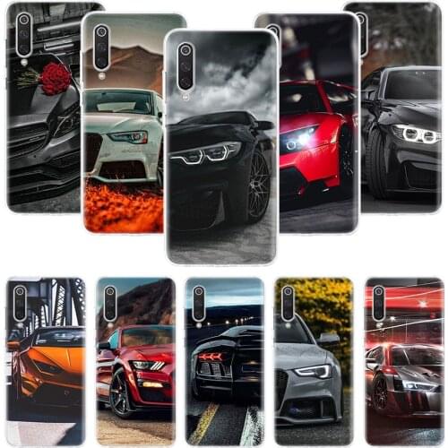 Sports Cars Male Men Phone Case For Xiaomi Mi Note 10 11 9 8 10T 9T CC9 A1 A2 A3 5X 6X Pocophone F1 X3 F2 Pro Lite Coque Cover