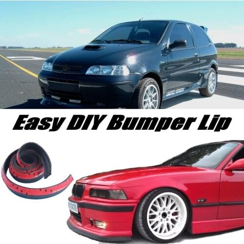 Bumper Lip Deflector Lips For Fiat Siena / Albea / Petra / Pyeonghwa Hwiparam Front Spoiler Skirt For Body Kit / Strip