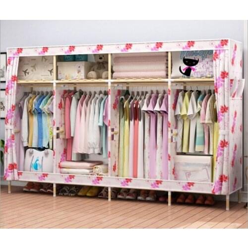 Latest wooden wardrobe length 210cm