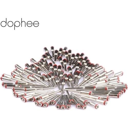 Dophee 50pcs Dental Lab Polishing Shank Diameter 2.35mm 3/32" Dental Lab Polishing Shank Mandrel Burs Rotary Tool Accessory