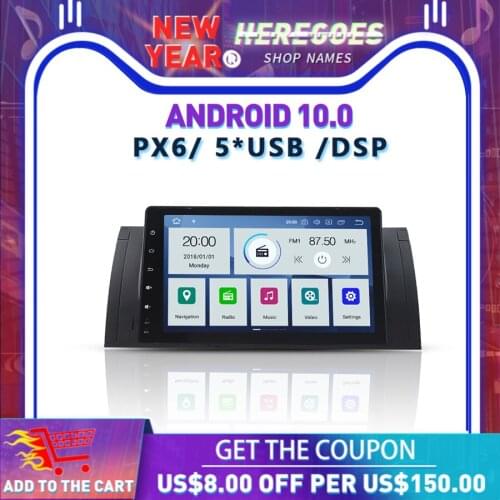 DSP PX6 8" IPS DSP Android 10 4GB + 64GB Car DVD Player GPS Map RDS Radio Bluetooth For Benz W211 W463 W219 W209 2004-2010 2011
