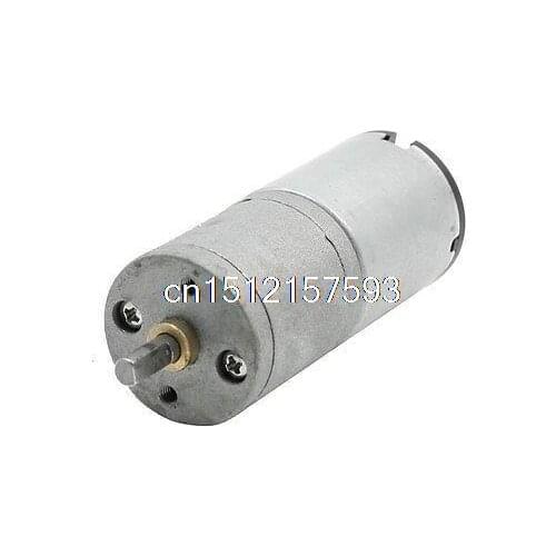 DC 6V 4RPM Cylinder Shape Electric Geared Motor 25mm x 60mm