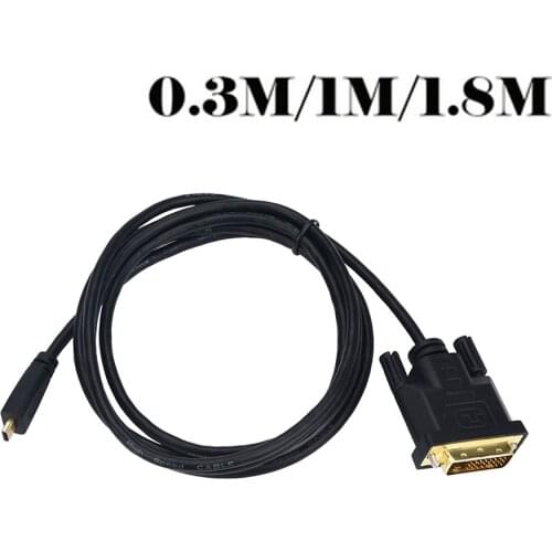 Full HD 1080P Micro HDMI Male to DVI Male Adapter Converter Cable for HDTV Micro HDMI to VGA converter cable