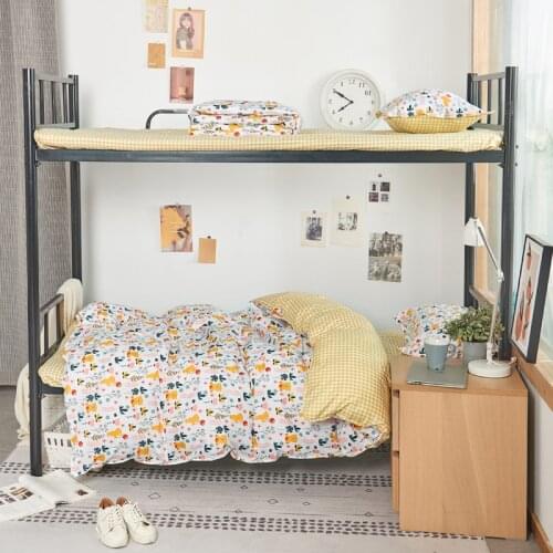 Cartoon Printed 3/4pcs Bedding Sets 220x240 Bed Linens Sheet Duvet Cover Set With Pillowcase Queen King Quilts Covers Bedclothes