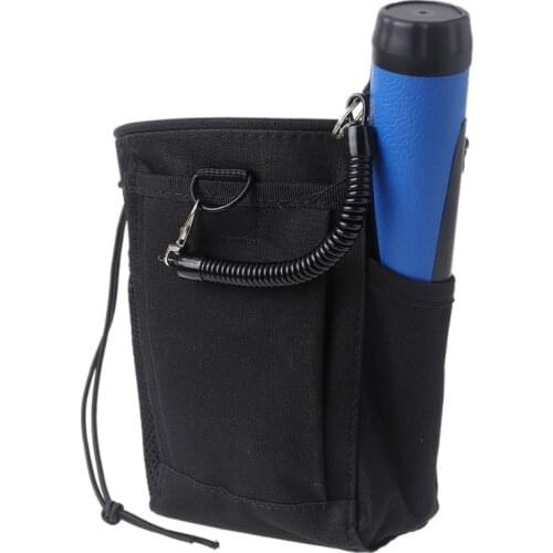 Metal Detecting Finds Bag Waist Diggers Pouch Large Bag for Digger Tools Nylon Right Handed Finds Bag with Pinpointer Loop