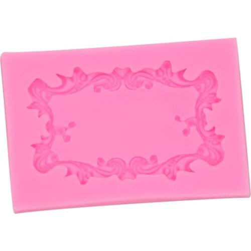 New cake mold mirror European retro photo frame modeling baking mold 17-76