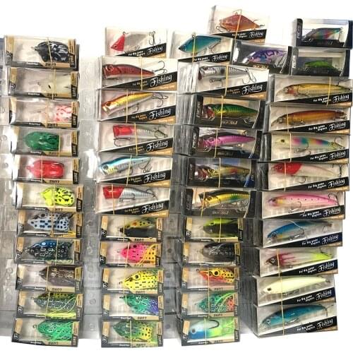 Wholesale Lots of 45pcs 4.5cm ~ 14cm Lures Popper VIB Pencil Minnow Frog