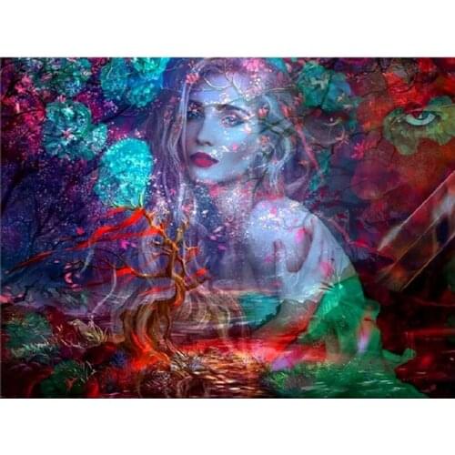 Full Square Diamond Painting Fantasy beauty landscap Mosaic Picture Of Rhinestones Gift Handmade 5d Embroidery Cross Stitch Kits
