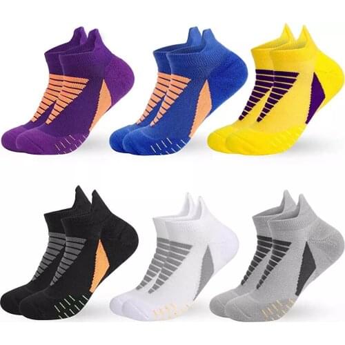 Professional Running Socks Cotton Unisex Thick Terry Socks Basketball Tennis Men Sports Socks Shock Absorption Moisture Wicking