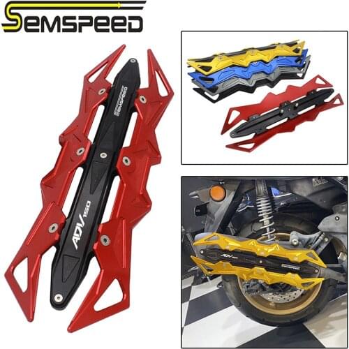 SEMSPEED ADV150 logo CNC Aluminum Motorcycle Heat Shield Exhaust Pipe Muffler Cover Protector For Honda ADV 150 adv150 2019 2020