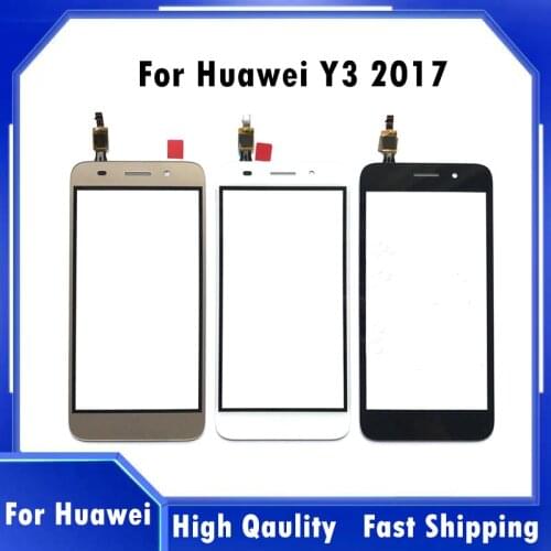5.0" For Huawei Y3 2017 CRO-U00 CRO-L02 CRO-L22 Touch Screen With Digitizer Sensor Outer Glass Lens Panel