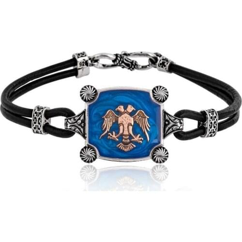 Silver Seljuk Eagle Men 'S Bracelet