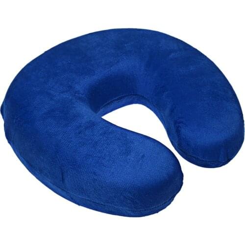 U Shaped Slow Rebound Memory Foam Travel Neck Pillow for Office Flight Traveling Cotton Pillows Head Rest Cushion