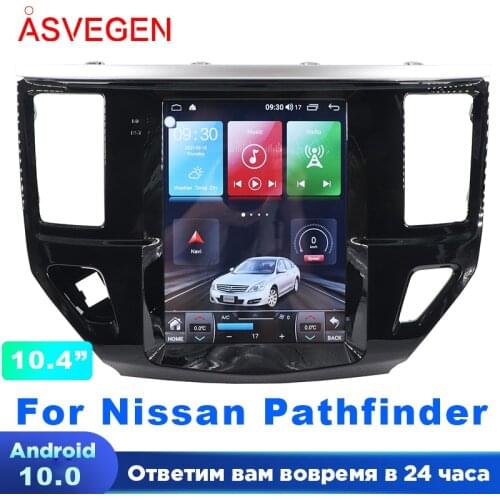 Android 6.0 10.4" For Nissan Pathfinder Tesla Vertical Screen Car Stereo Radio GPS Multimedia Player For Nissan Pathfinder