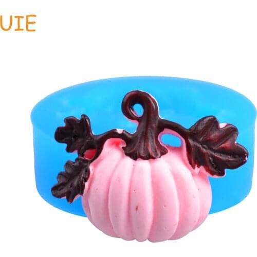 VYL023U Pumpkin Flexible Silicone Mold Kitsch Jewelry Charms Polymer Clay Charms (Clay Resin Wax Epoxy Paste)
