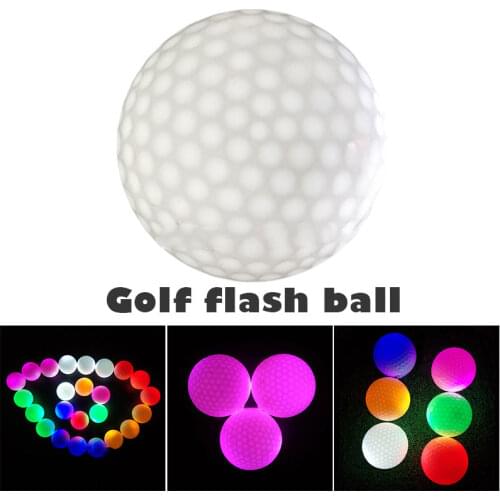 High Quality 6 Pcs Glowing Golf Ball Night Light up LED Golf Ball for Long Distance Shooting Dark Night Sport Practice N66
