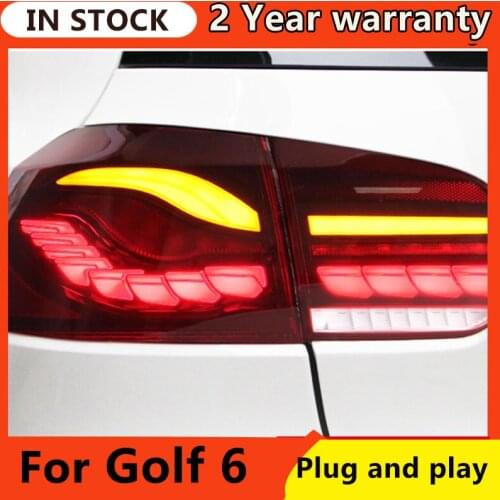 Car Styling for Golf 6 Tail Lights 2009-2012 Golf6 R20 LED Tail Lamp GTS DRL Dynami Signal Brake Reverse auto Accessories