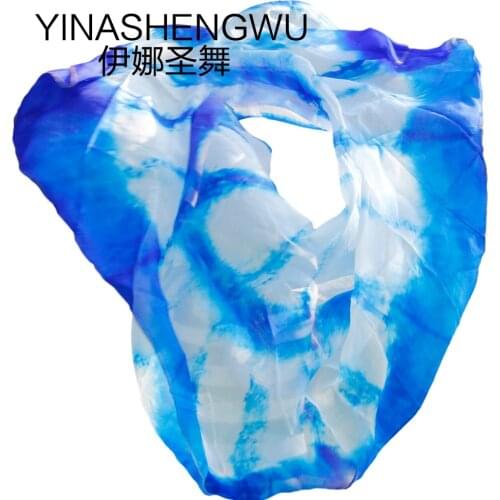 Silk Veils Women 100% High Quality Dance veils Handmade Natural Silk Belly Dance Veils Dance Props Silk Veils