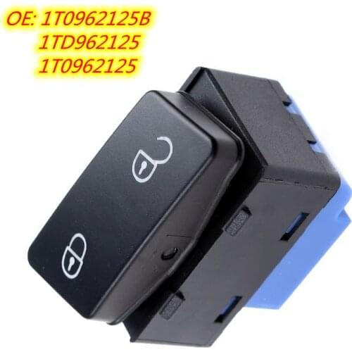 1T0962125B 1TD962125 1T0962125 New Drivers Side Central Door Lock Unlock Switch Controlling Button For Volkswagen Caddy Touran
