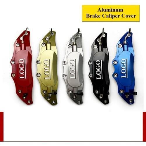 2PCS Aluminum Medium Size Brake Caliper Cover Car Styling Front And Rear Brake disc shell Auto Accessories For 15-18 Inch wheels