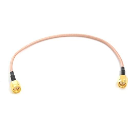 20cm / 8'' Cable SMA Male To SMA Male With Nut Bulkhead RF Coax Pigtail Cable RG316 Connector Adapter Plastic, Metal