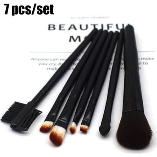 7Pcs/Set Makeup Brushes Brush Pro Blending Eyeshadow Powder Foundation Eyes Eyebrow Lip Eyeliner Make up Brush Cosmetic Tools
