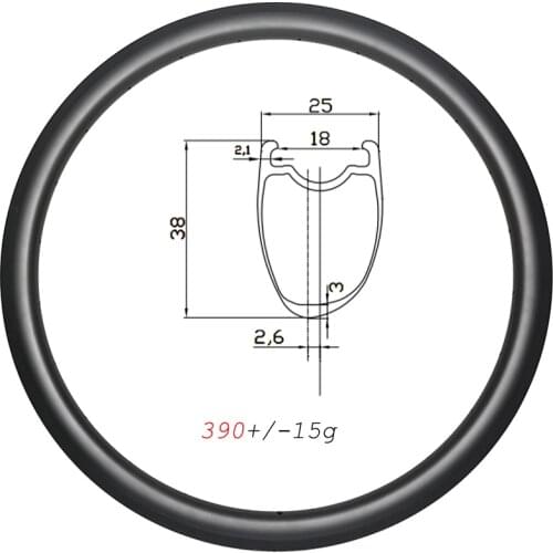 700C SL 390g 38mm deep Asymmetric All road gravel clincher carbon rims basalt brake 25mm wide 18H 20H 21H 24H 28H 32H UD 3K 12K