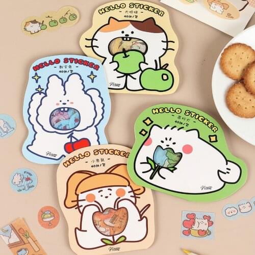 8packs/LOT cute communication series stationery sticker photo album decoration seal DIY paper masking washi Sticker