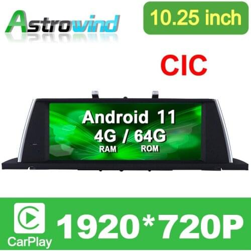 10.25 inch 4G RAM 8 Core Android 10.0 Car Radio GPS Navigation System Audio for BMW 5 Series GT F07 2011 2012 CIC System