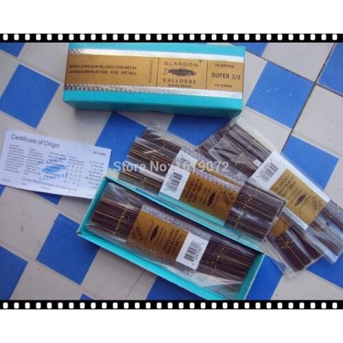 FREE SHIPPING size 1/0 JEWELRY GOLDEN DOUBLE SWORD SAW BLADES JEWELER TOOLS,CUTTING BLADE FOR BOW SAW,144 PCS/BAG