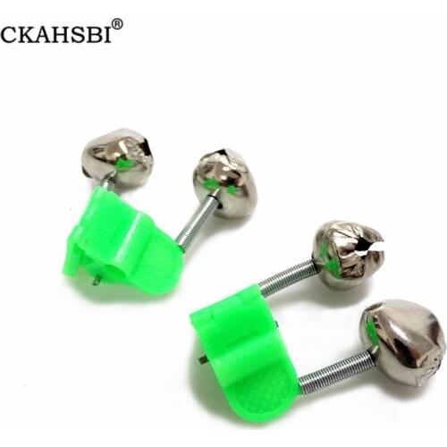 CKAHSBI 1pc Fishing Rod Bite Alarm Bells Ring High Quality Plastic Clip Fishing Lures Accessory Alerter Spiral Outdoor Fish Tool