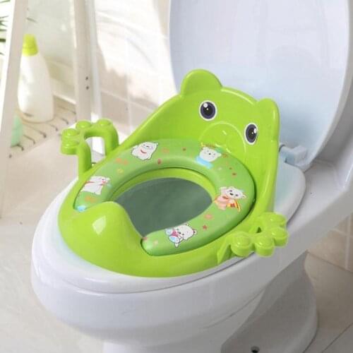 Toilet Seat Kids Baby Potty Training Seat with Armrests Slip-proof Fall Infant Safety Urinal Chair Cushion Removable Toilet