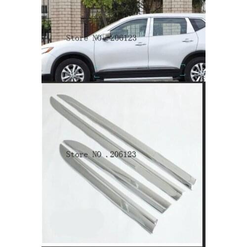 ABS Chrome Side Door Body Protection Molding Trim Cover for Nissan X-Trail X Trial Rogue T32 2014 2015 2016 2017 2018 2019