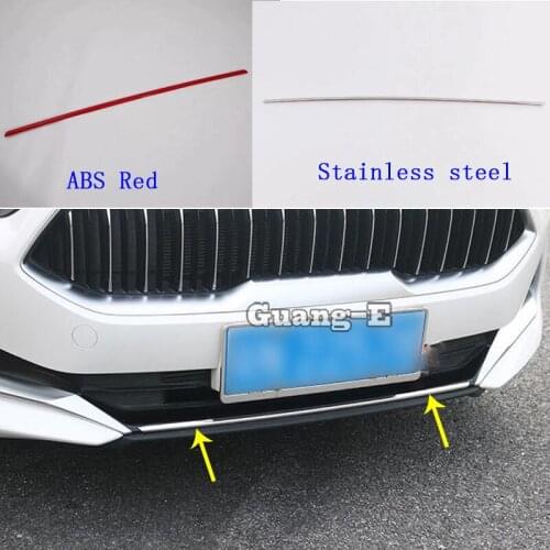 Car Cover Bumper Engine ABS Chrome/stainless steel Trims Front Bottom Grid Grill Grille Edge For Kia K3 Forte Cerato 2019 2020