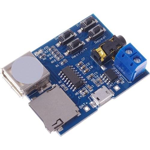 Top Deals Mp3 Lossless Decoders Decoding Power Amplifier Mp3 Player o Module Mp3 Decoder Board support TF Card USB