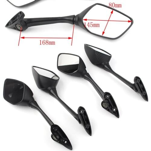 Motorcycle Rear Mirror View Side Mirrors Assembly Kit For YAMAHA YZF R25 2014-2018 YZF R3 2015 2016 2017 2018 Pair Matt Black