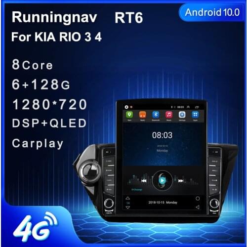 Runningnav For Kia RIO 3 4 Tesla Type Android Car Radio Multimedia Video Player Navigation GPS