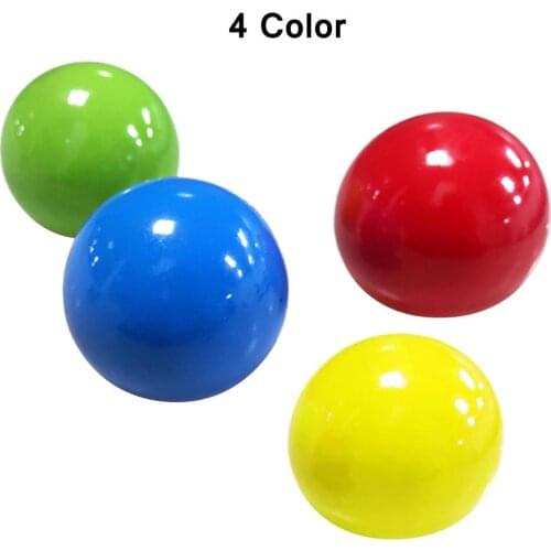Stick Wall Ball Decompression Ball Funny TPR Sticky Squash Suction Decompression Throw Ball Toy For Adults Children