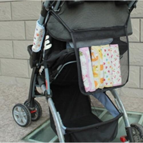 New Baby Stroller Accessories Hanging Bags Kids Stroller Bottle Diaper Bag Stroller Mesh Storage Organizer For Baby 2PCS