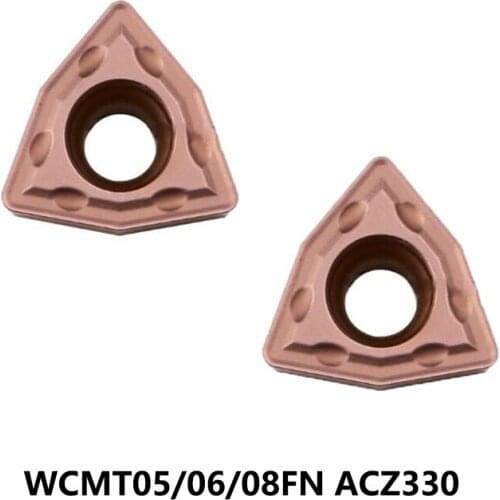 Original WCMT 050308 WCMT050308FN WCMT06T308FN WCMT080412FN ACZ330 Carbide Inserts CNC WCMT050308 WCMT06T308 10pcs Lathe Cutter