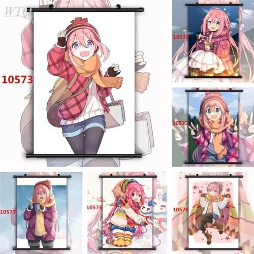 Laid-Back Yuru Camp Nadeshiko Kagamihara Anime Posters Canvas Painting Wall Decor Posters Wall Art Picture Home Decor Room Decor