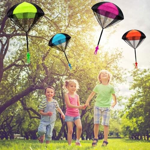 Hand Throwing Parachute Kids Outdoor Funny Toys Game Play Educational Toys for Children Fly Parachute Sport Mini Soldier Toy