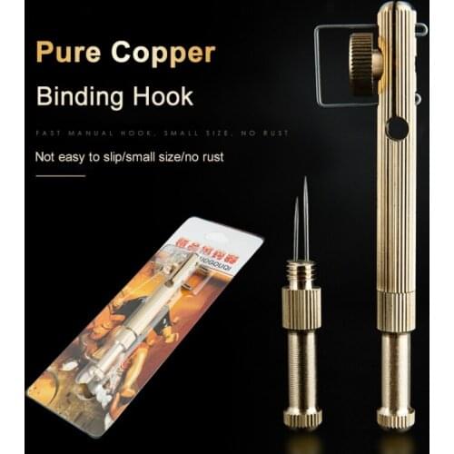 Fishhooks Knot Line Tying Knotting Tool Manual Fast Fishing Supplies Practical All Copper High-Quality Manual All-Copper