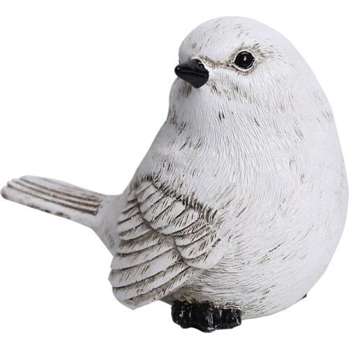 Nordic Resin Simulation Sparrow Statue Creative Animal Figures Home Decoration Cute Bird Miniature Figurines Desktop Adornments