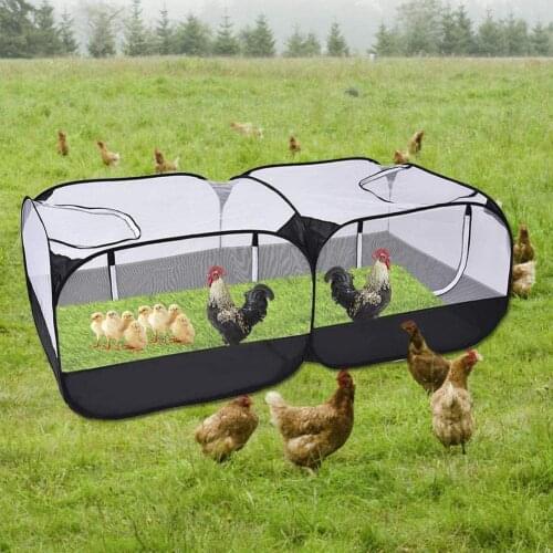 Foldable Cage Fence Tent Portable Breathable for Chick Rabbit Small Pet Outdoor LBShipping