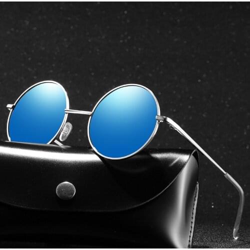 Round metal frame punk sunglasses Fashion polarized sun glasses for both men and women designer carefully designed the glasses