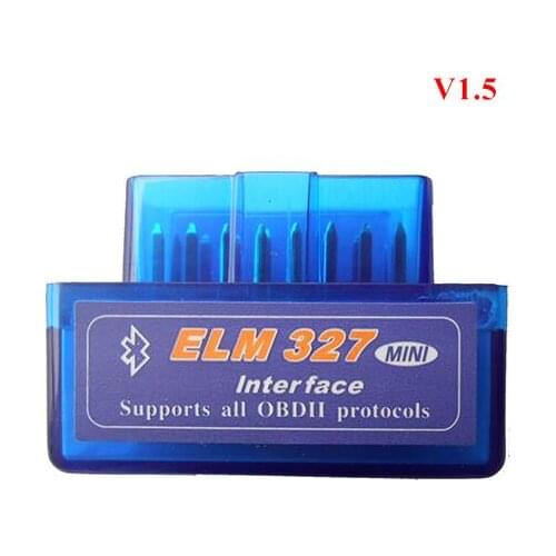 High Quality PIC1825K80 Chip Super Mini ELM327 Bluetooth Firmware V1.5 OBD2 Diagnostic Tool ELM 327 V1.5 Bluetooth with switch