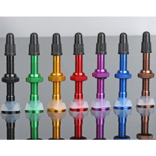 1 pcs 40mm/60mm MTB Road Bike Extender Valves Ultra-light Aluminum With Tubeless Valve Core For Bicycle Accessories