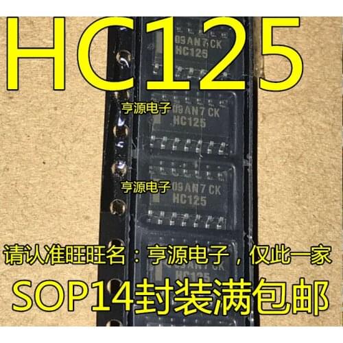 10pieces SN74HC125DR HC125 74HC125DR SOP14 3.9mm